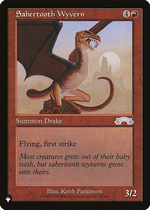 Wyvern Dente de Sabre — The List EXO-99