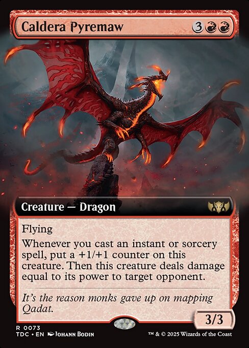Caldera Pyremaw — Tarkir: Dragonstorm Commander 73
