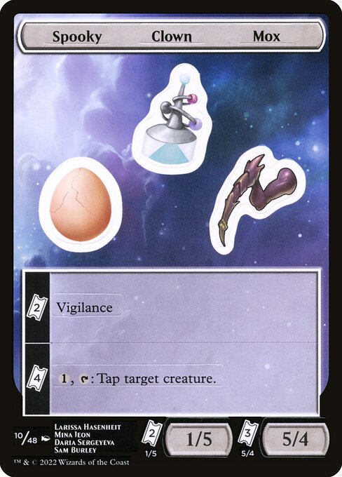 Spooky Clown Mox — Unfinity Sticker Sheets 10