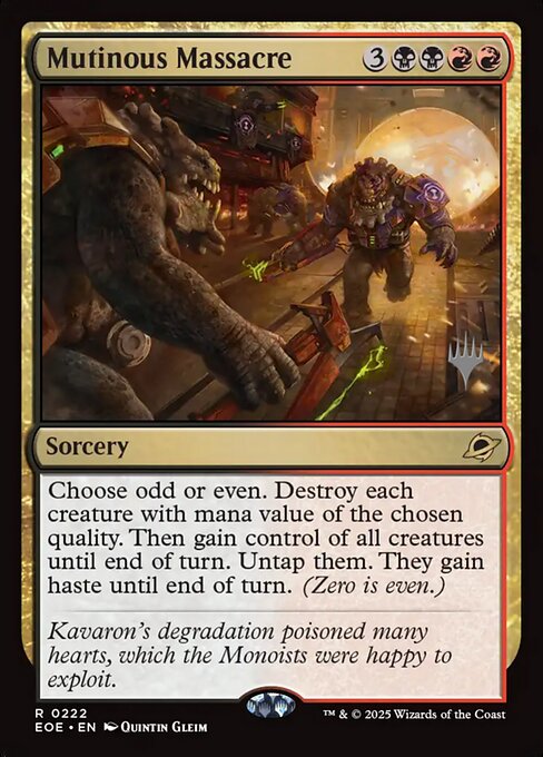 Mutinous Massacre — Edge of Eternities Promos 222p