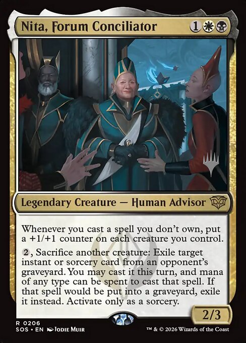 Nita, Forum Conciliator — Secrets of Strixhaven Promos 206p