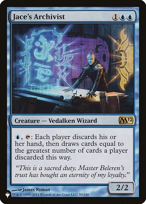 Arquivista de Jace — The List M12-59