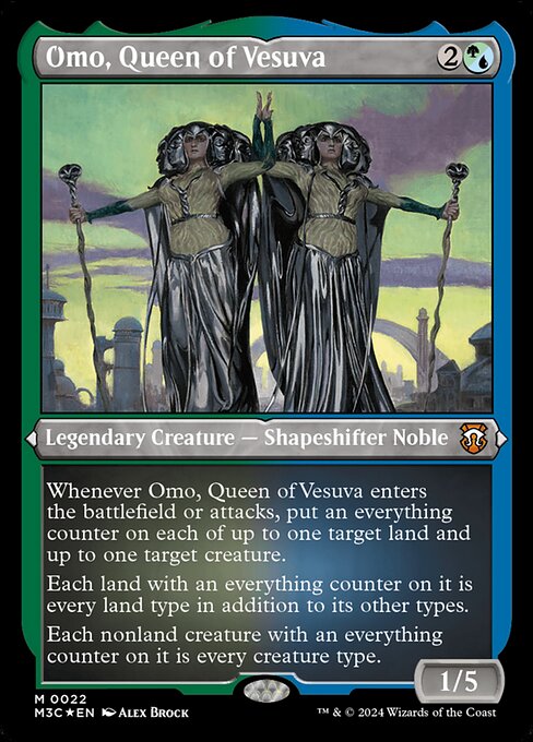 Omo, Queen of Vesuva — Modern Horizons 3 Commander 22