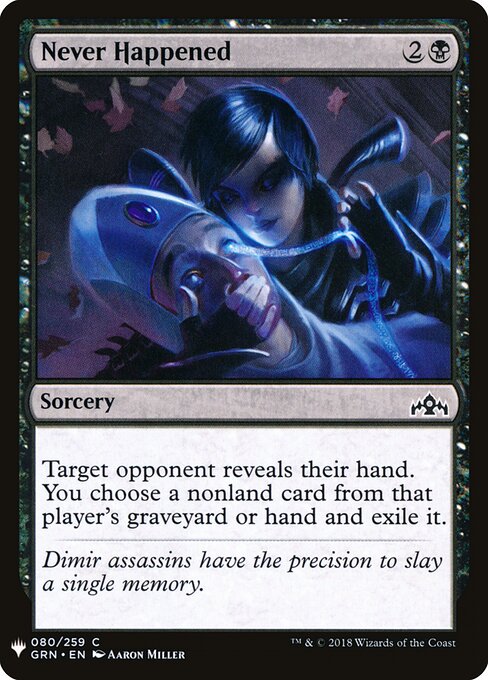 Jamais Aconteceu — The List GRN-80
