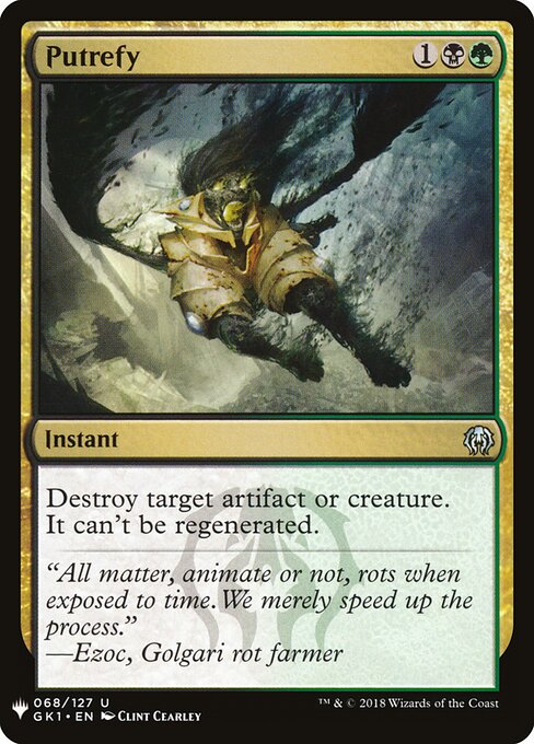 Putrificar — The List GK1-68
