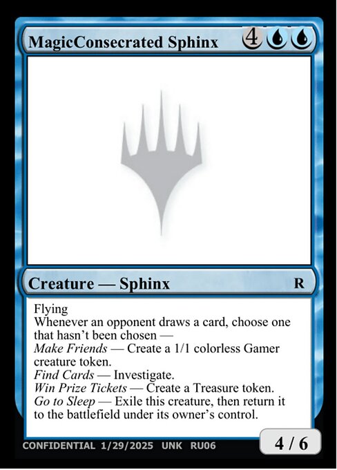 MagicConsecrated Sphinx — Unknown Event RU06a