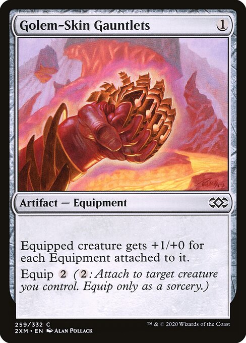 Manoplas de Couro de Goblin — Double Masters 259