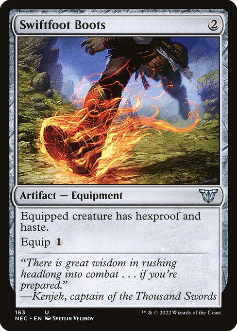 Botas Pé-ligeiro — Neon Dynasty Commander 163