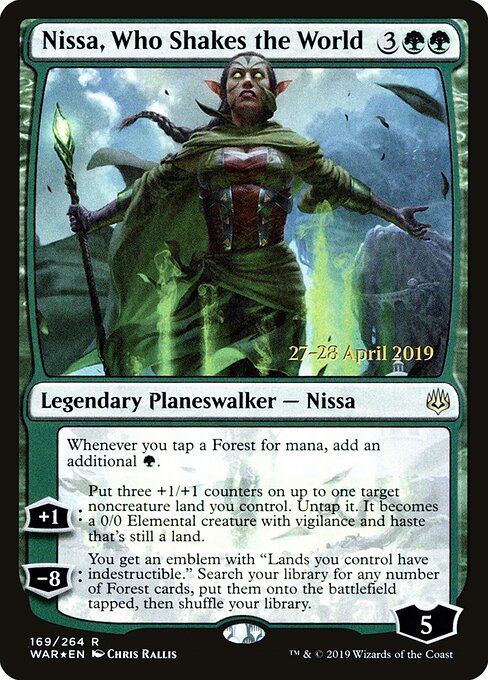 Nissa, Abaladora do Mundo — War of the Spark Promos 169s