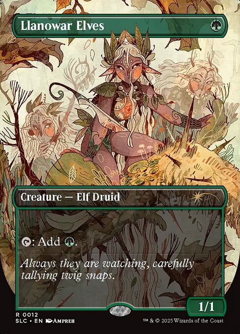 Elfos de Llanowar — Secret Lair Countdown 12
