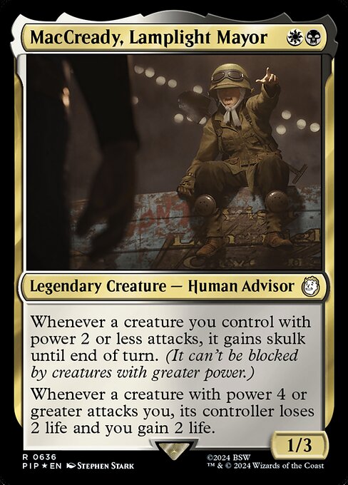 MacCready, Lamplight Mayor — Fallout 636