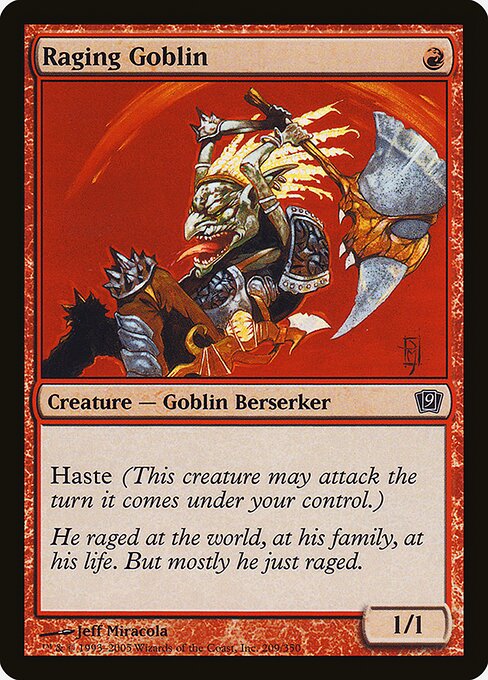 Goblin Enfurecido — Ninth Edition 209★
