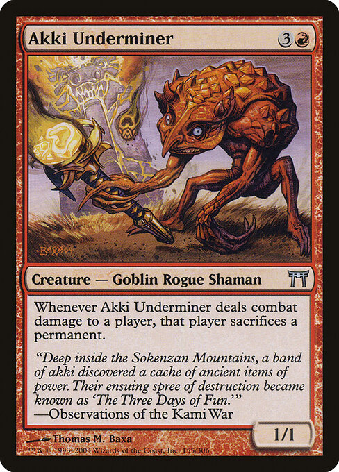 Sabotador Akki — Champions of Kamigawa 155