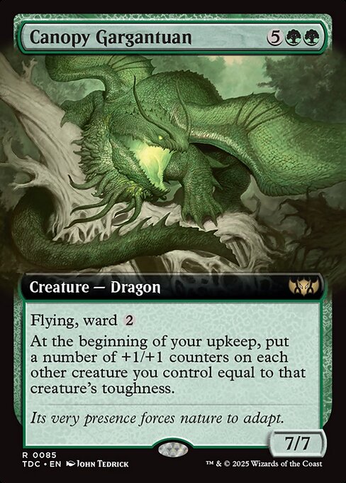 Canopy Gargantuan — Tarkir: Dragonstorm Commander 85