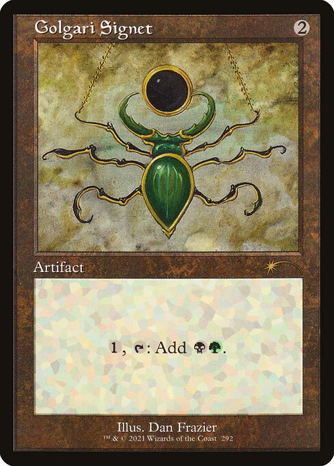 Sinete Golgari — Secret Lair Drop 292