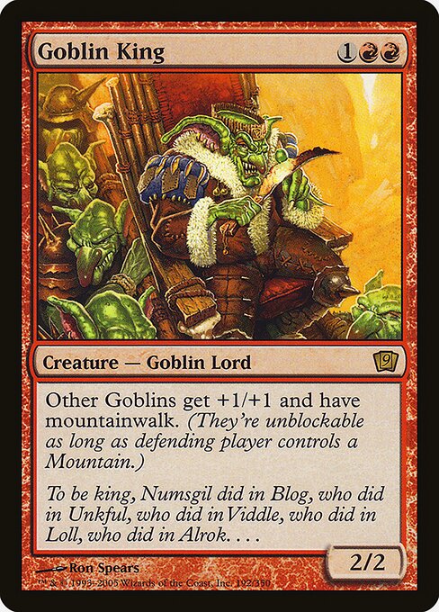 Rei dos Goblins — Ninth Edition 192★