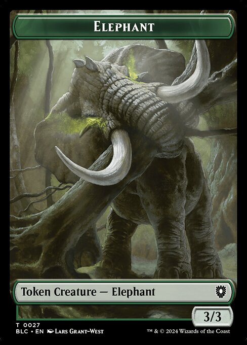 Elephant — Bloomburrow Commander Tokens 27