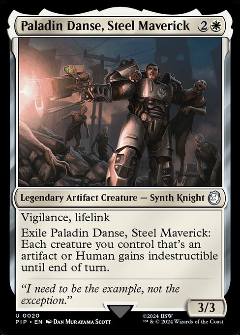 Paladin Danse, Steel Maverick — Fallout 20