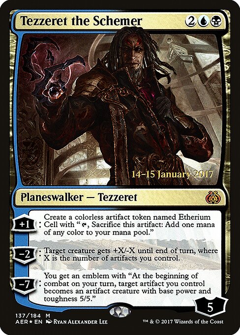Tezzeret, o Maquinador — Aether Revolt Promos 137s