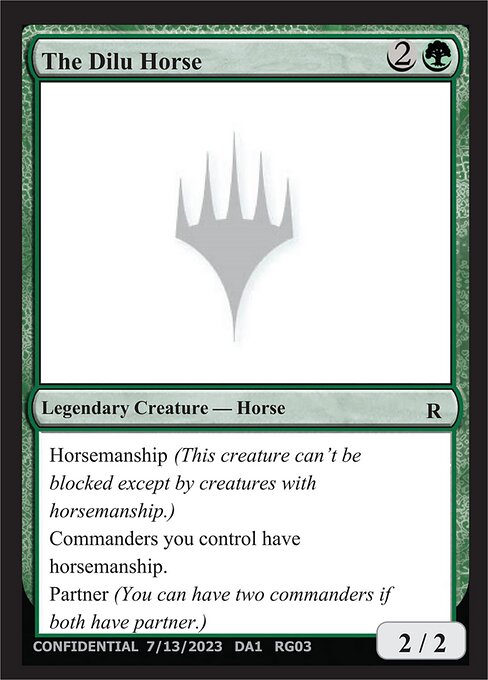 The Dilu Horse — Unknown Event RG03d