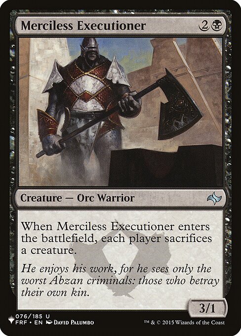 Executor Impiedoso — The List FRF-76