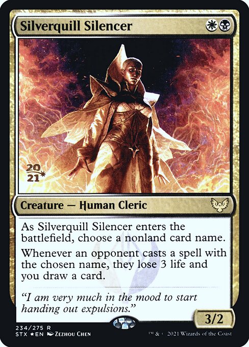 Silenciadora de Platinopena — Strixhaven: School of Mages Promos 234s