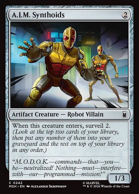 A.I.M. Synthoids — Marvel Super Heroes 242
