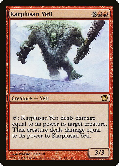 Yeti Karplusano — Ninth Edition 198★