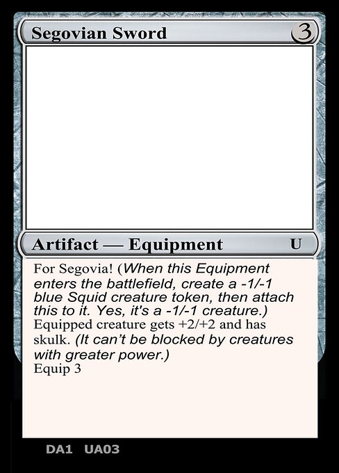 Segovian Sword — Unknown Event UA03e
