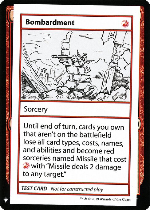 Bombardment — Mystery Booster Playtest Cards 2019 53