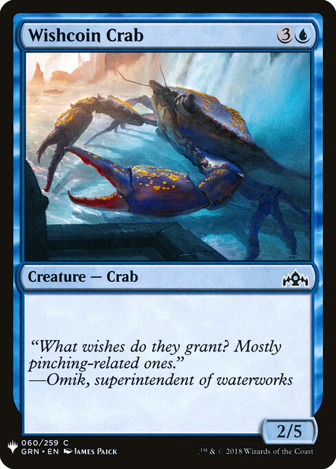 Caranguejo das Moedas da Fortuna — The List GRN-60