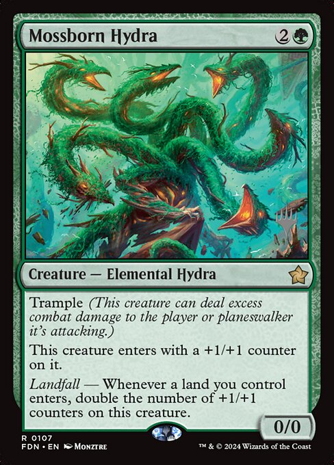 Mossborn Hydra — Foundations Promos 107p
