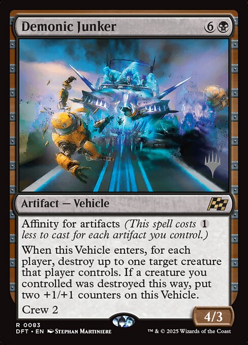 Demonic Junker — Aetherdrift Promos 83p