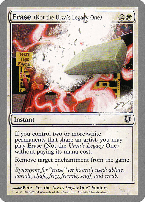 Erase (Not the Urza's Legacy One) — Unhinged 10
