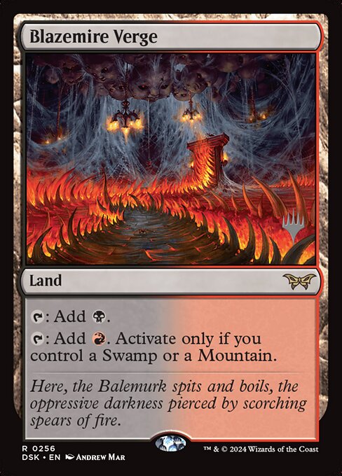 Blazemire Verge — Duskmourn: House of Horror Promos 256p