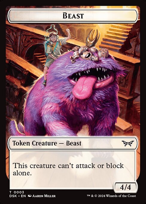 Beast — Duskmourn: House of Horror Tokens 3