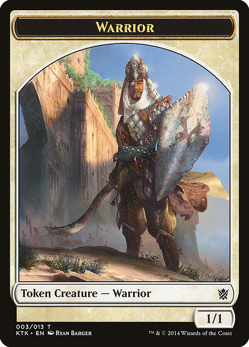 Warrior — Khans of Tarkir Tokens 3