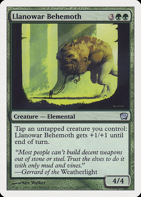 Behemoth de Llanowar — Ninth Edition 252