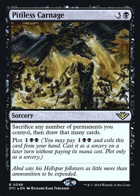 Carnificina Impiedosa — Outlaws of Thunder Junction Promos 98s