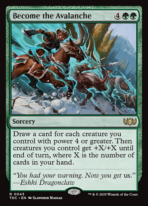 Become the Avalanche — Tarkir: Dragonstorm Commander 43