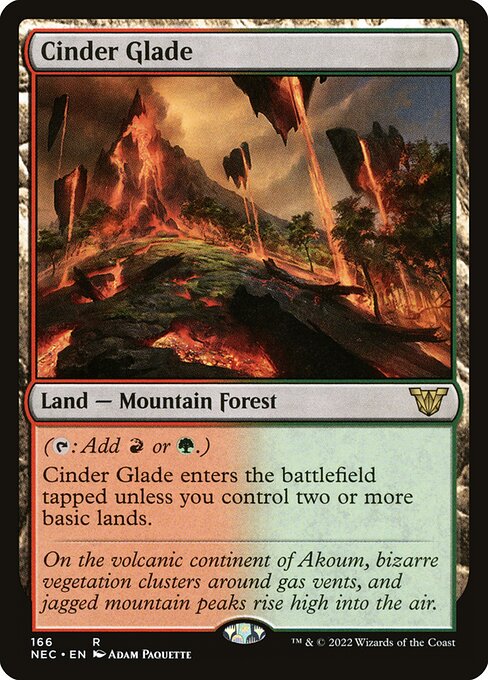 Clareira das Cinzas — Neon Dynasty Commander 166