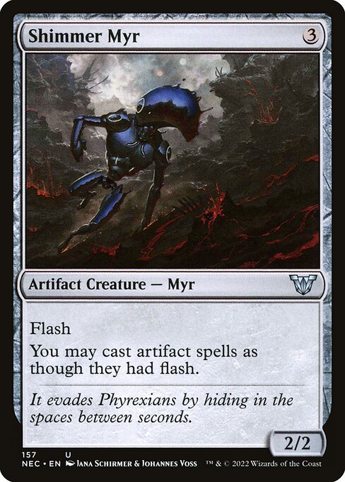 Myr da Cintilação — Neon Dynasty Commander 157