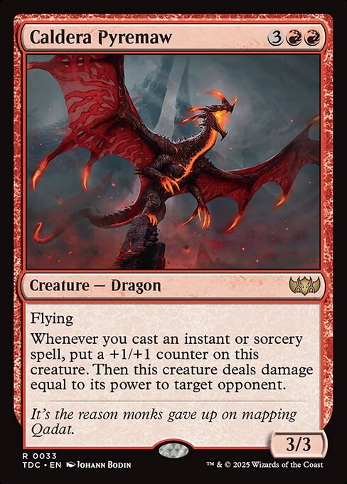 Caldera Pyremaw — Tarkir: Dragonstorm Commander 33