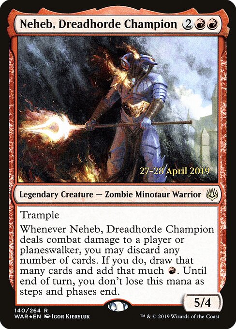 Neheb, Capitão da Horda Medonha — War of the Spark Promos 140s