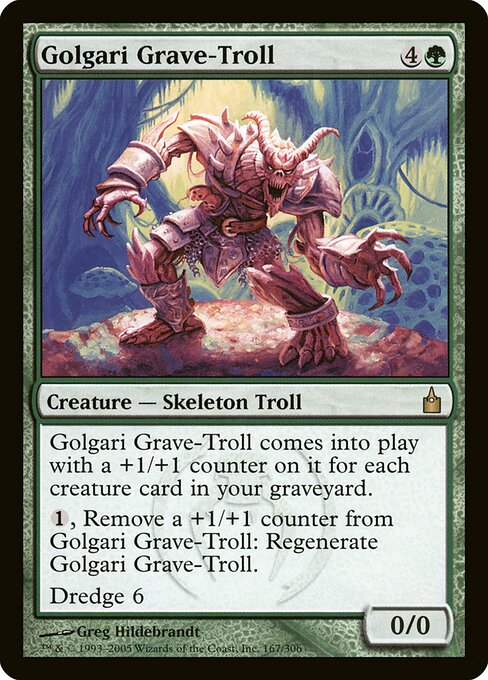 Trol de Túmulo Golgari — Ravnica: City of Guilds 167