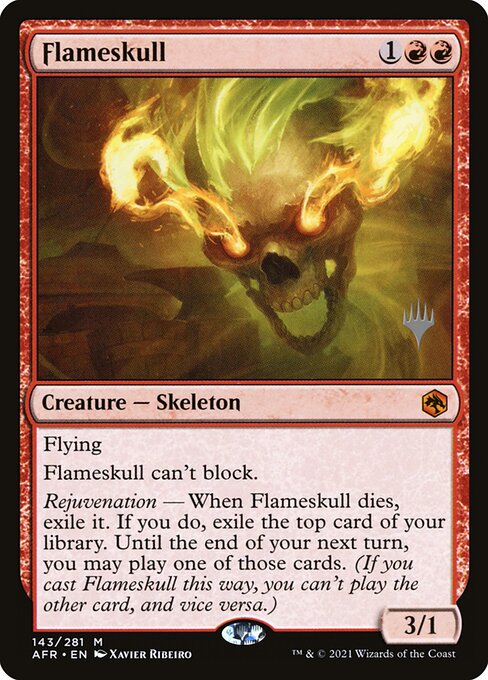 Crânio Flamejante — Adventures in the Forgotten Realms Promos 143p