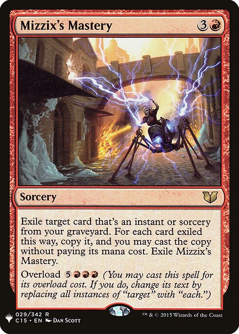 Maestria de Mizzix — The List C15-29