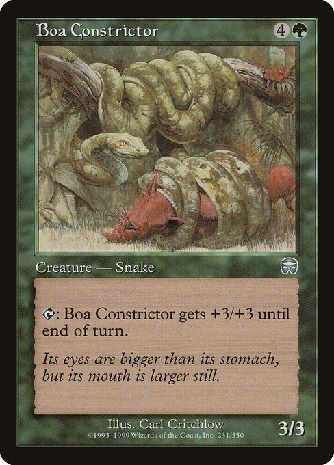 Boa Constrictor — Mercadian Masques 231
