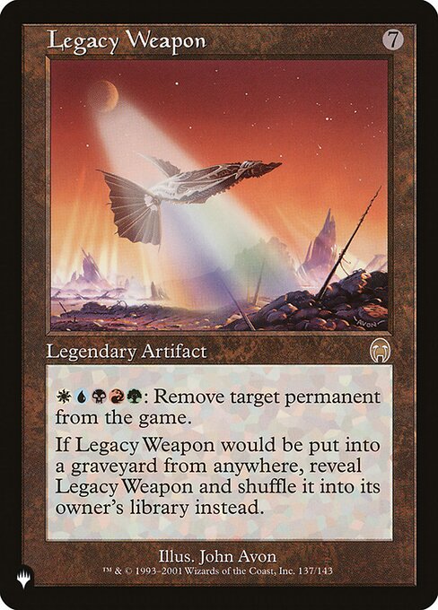 Arma do Legado — The List APC-137