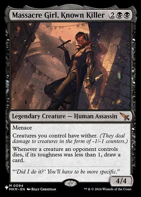 Garota-massacre, Assassina Renomada — The List MKM-94